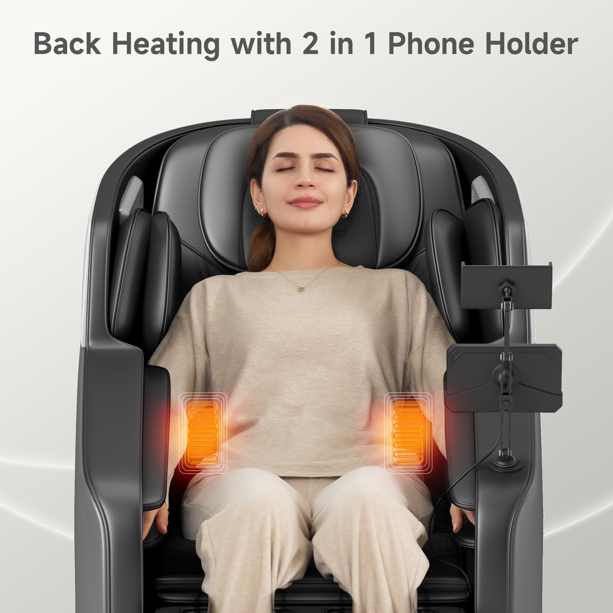 Real Relax Massage Chair Favor-24 3D Massage Chair Black draft
