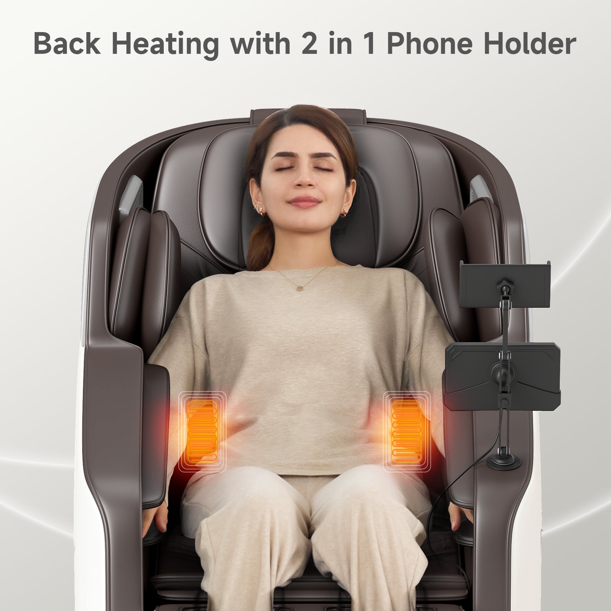 Real Relax Massage Chair Favor-24 3D Massage Chair Brown draft