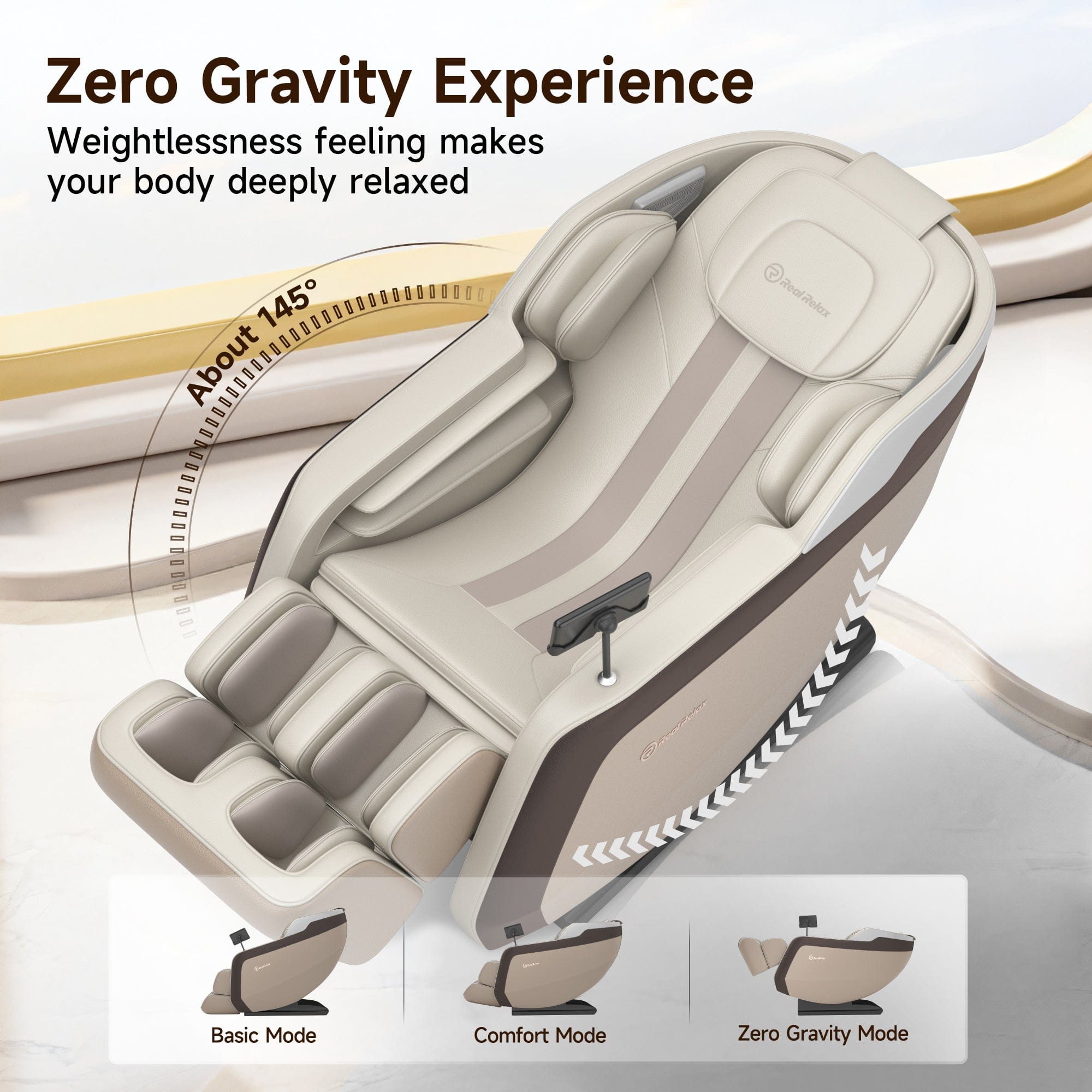 Real Relax Massage Chair Favor-24 3D Massage Chair Brown draft