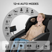 Real Relax Massage Chair Favor-27 3D Massage Chair Black