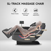 Real Relax Massage Chair Favor-27 3D Massage Chair Black