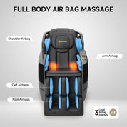 Real Relax Massage Chair Favor-27 3D Massage Chair Black