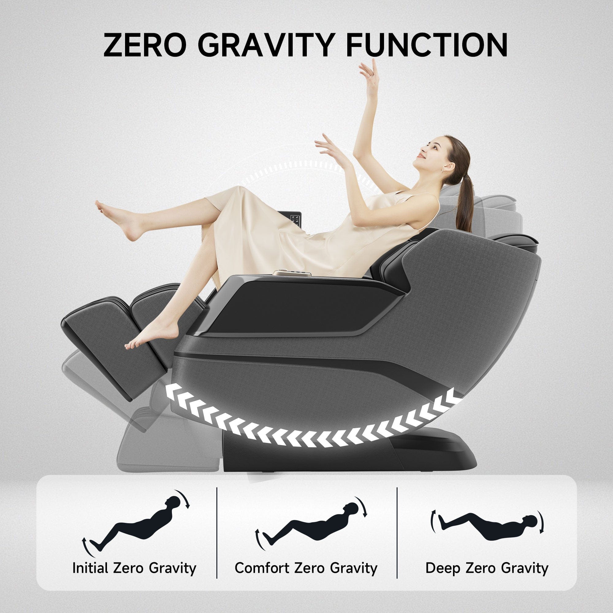 Real Relax Massage Chair Favor-27 3D Massage Chair Black