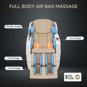 Real Relax Massage Chair Favor-27 3D Massage Chair Khaki