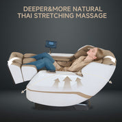 Real Relax Massage Chair Favor-27 3D Massage Chair Khaki