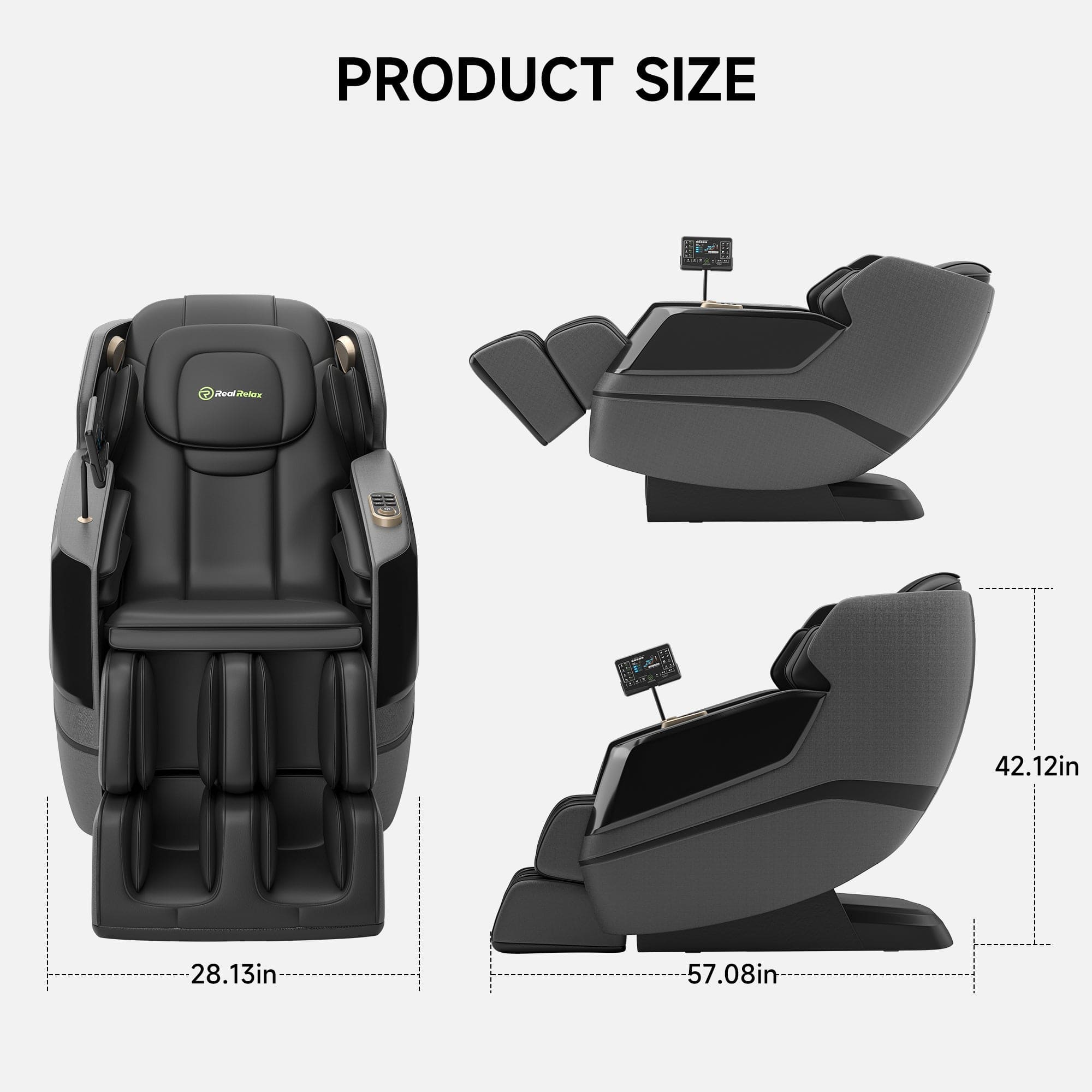 Real Relax Massage Chair Favor-27 Massage Chair Black