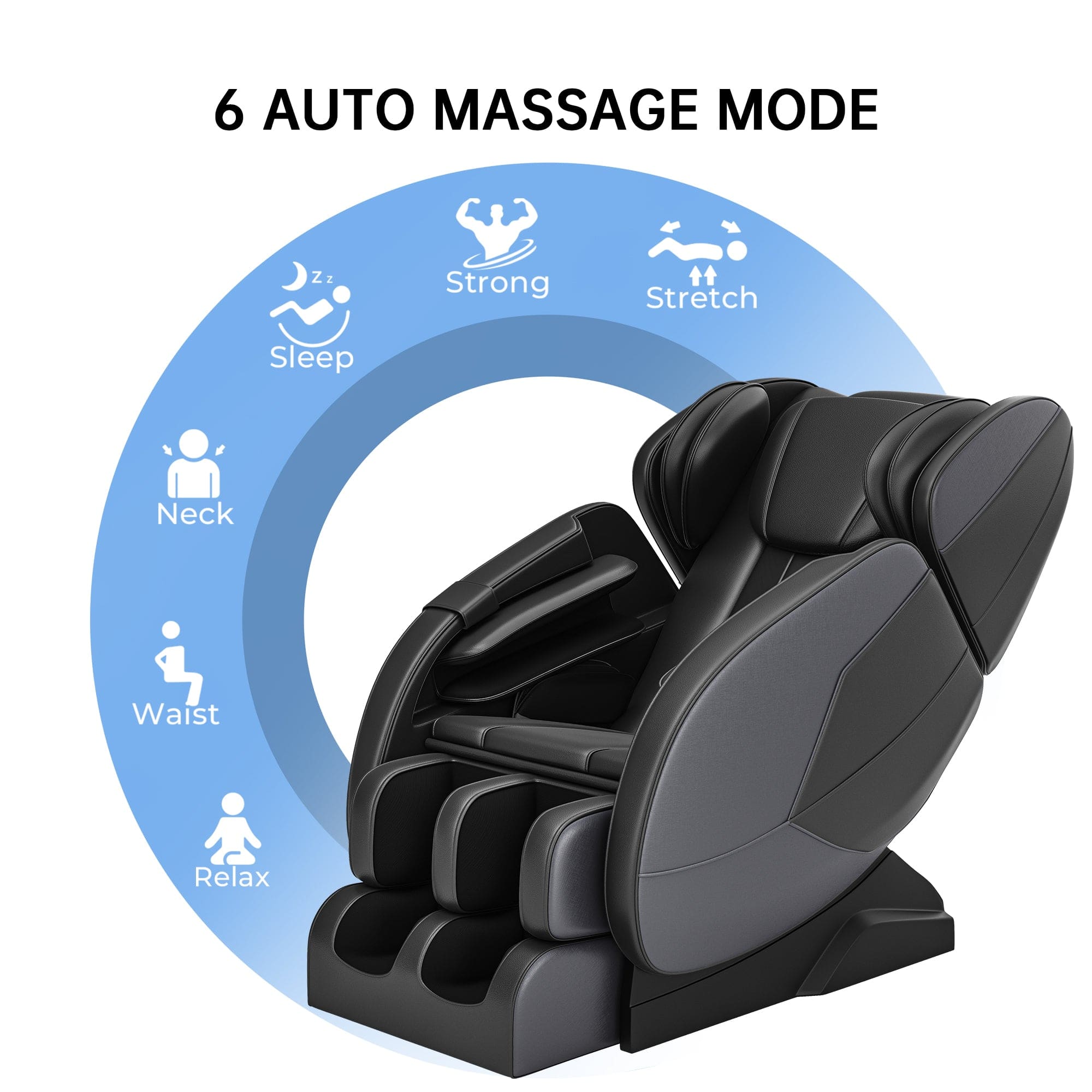 Real Relax Massage Chair MM450 Massage Chair black