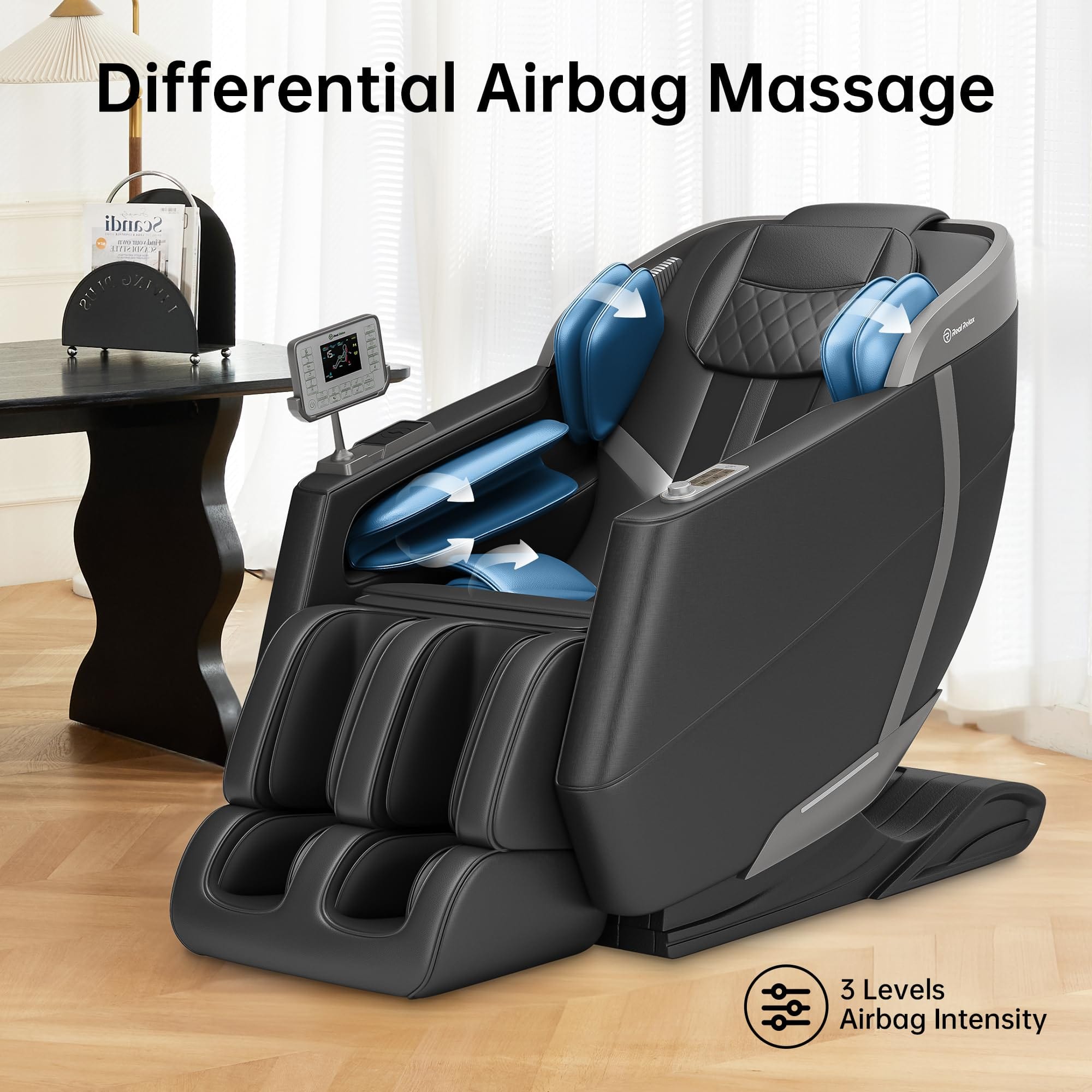 Real Relax Massage Chair PS3500 Massage Chair Black