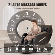 Real Relax Massage Chair PS3800 Massage Chair Black