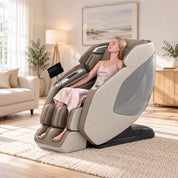 Real Relax Massage Chair PS5200 4D Zero Gravity Massage Chair Khaki