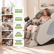 Real Relax Massage Chair PS5200 4D Zero Gravity Massage Chair Khaki