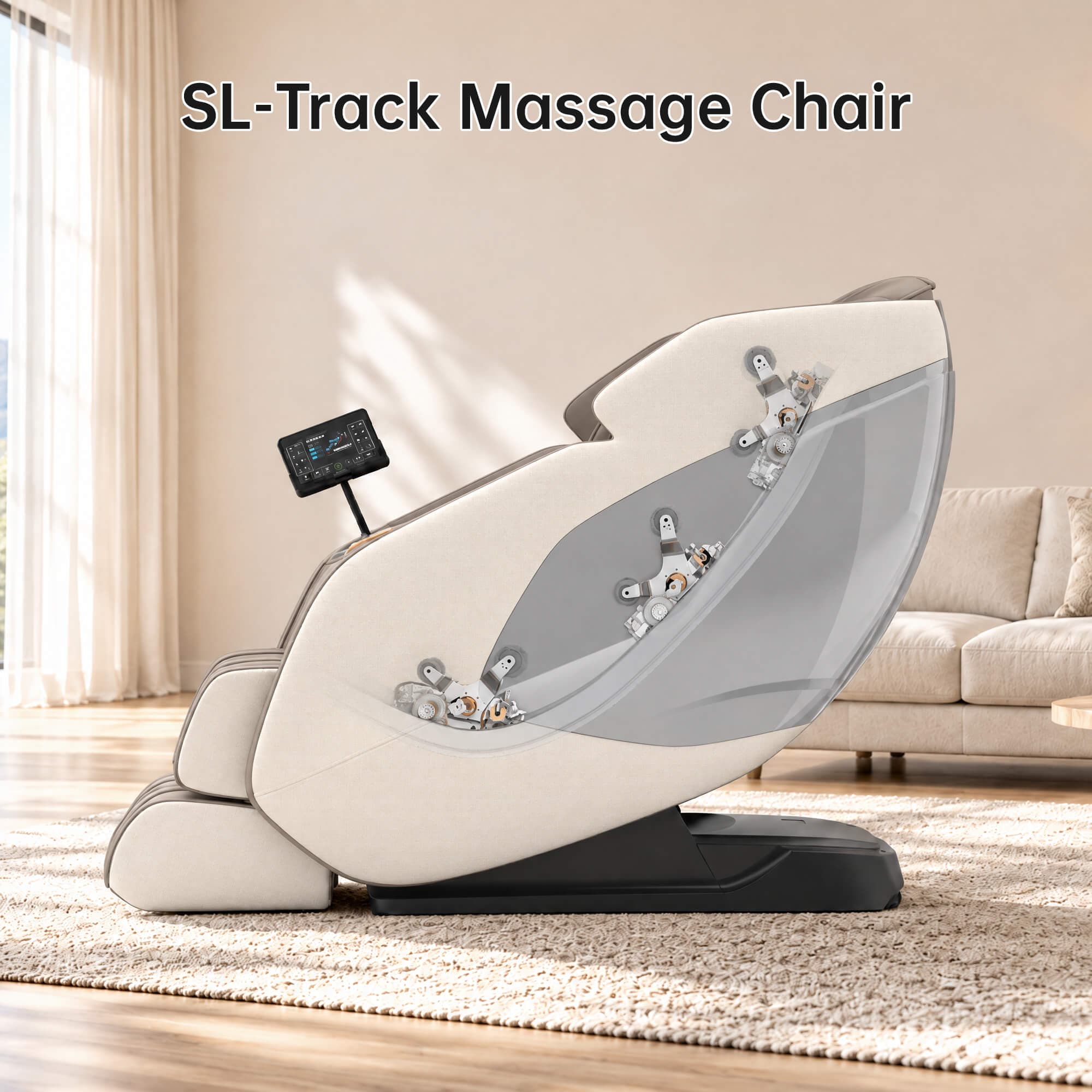 Real Relax Massage Chair PS5200 4D Zero Gravity Massage Chair Khaki