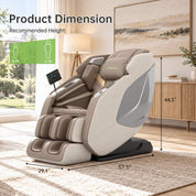 Real Relax Massage Chair PS5200 4D Zero Gravity Massage Chair Khaki