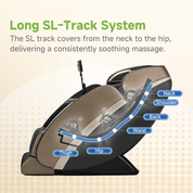 Real Relax Massage Chair PS6500 4D Massage Chair Black