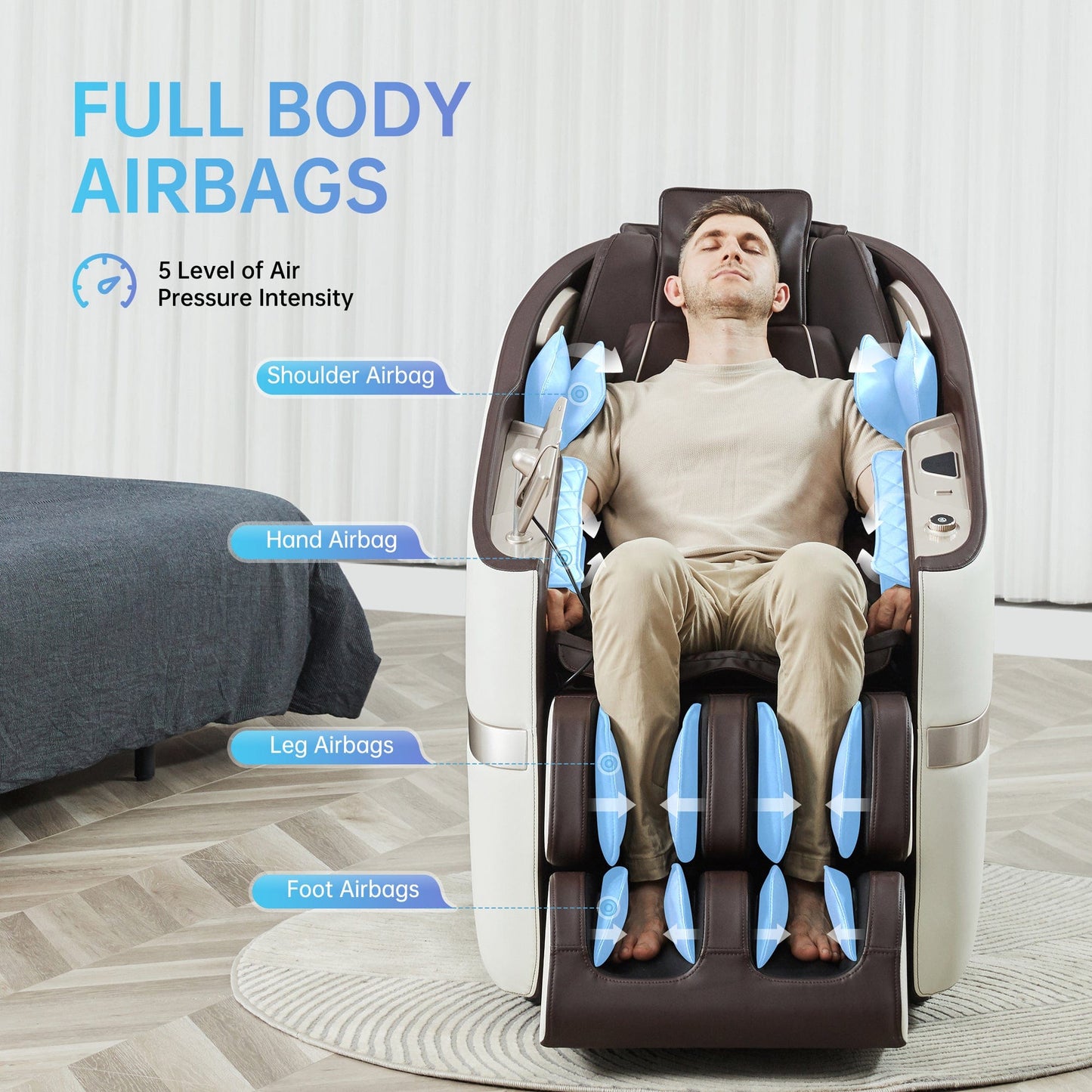 Real Relax Massage Chair Real Relax Favor-09 Massage Chair Brown