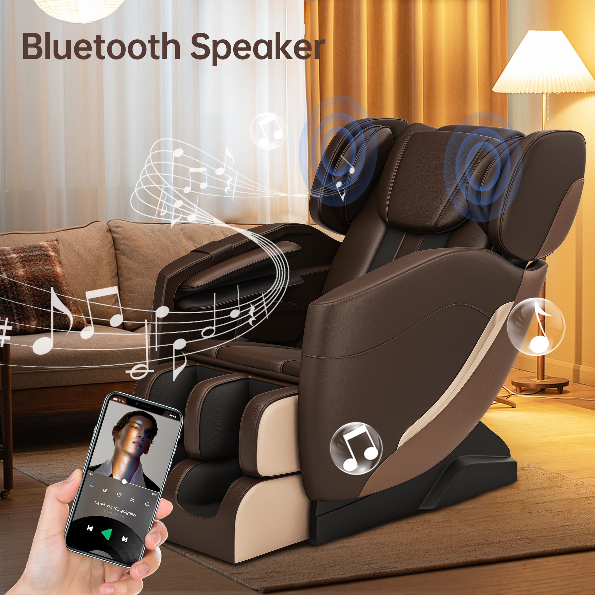 Real Relax Massage Chair SS05 Massage Chair Brown