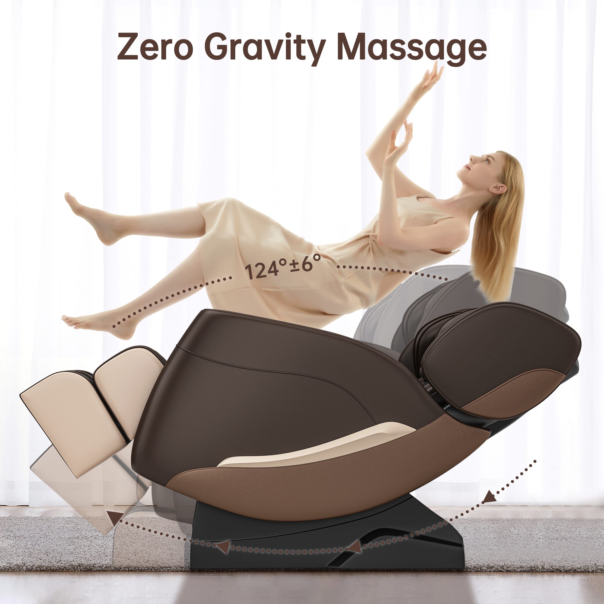Real Relax Massage Chair SS05 Massage Chair Brown