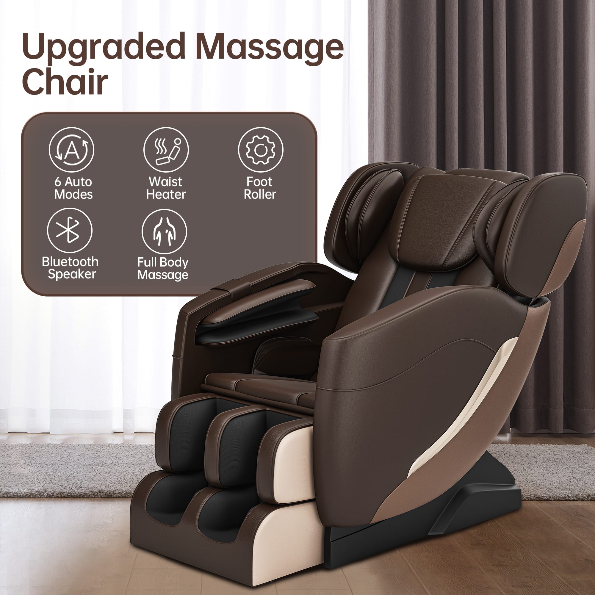 Real Relax Massage Chair SS05 Massage Chair Brown