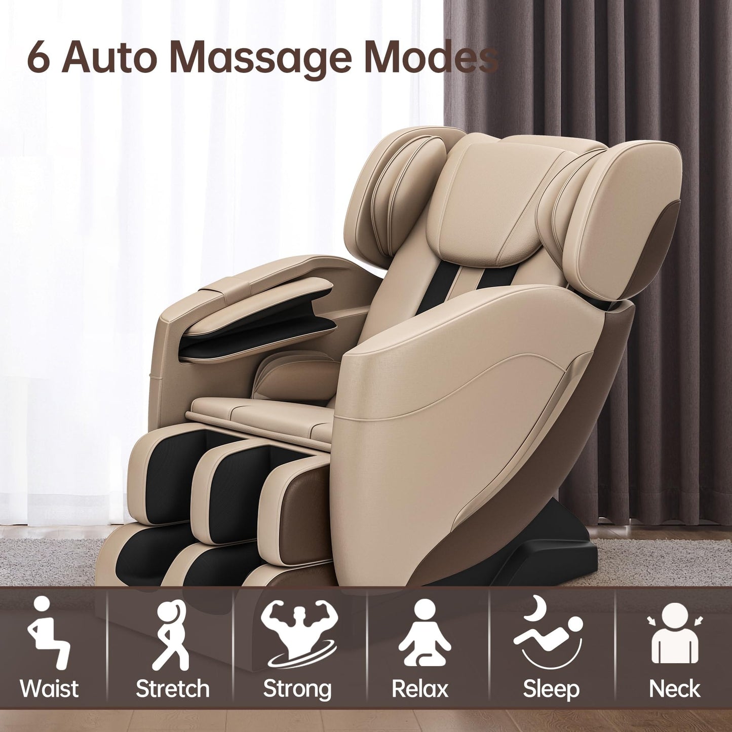 Real Relax Massage Chair SS05 Massage Chair Khaki