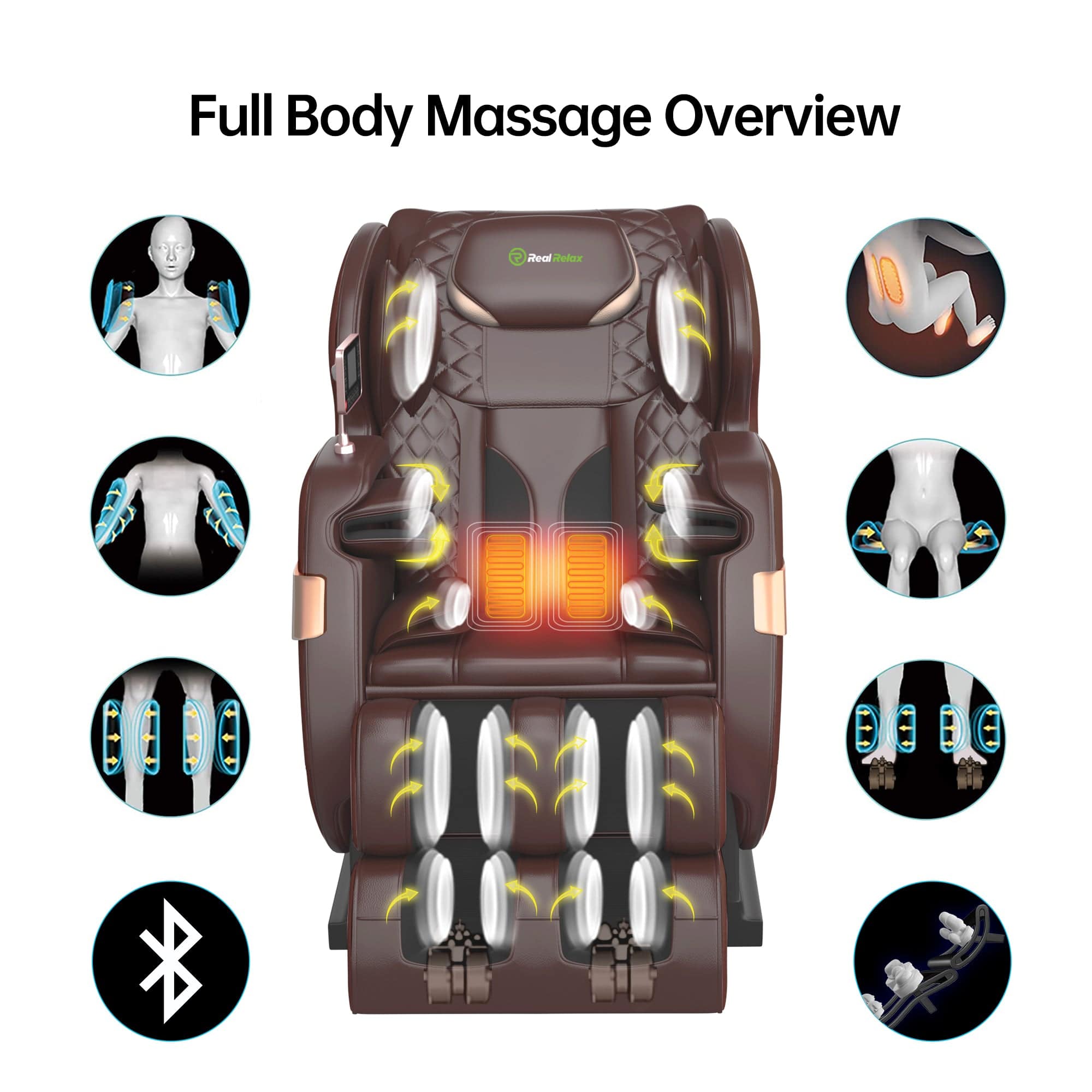 Real Relax notShow Favor-03 ADV Massage Chair Brown A