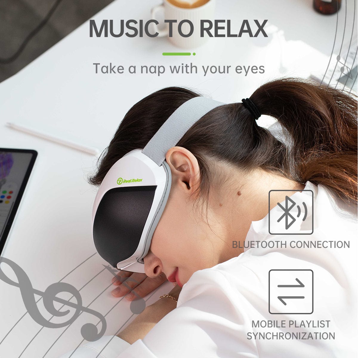 Real Relax notShow Real Relax Smart Electric Eye Massager with Heat Vibration  2