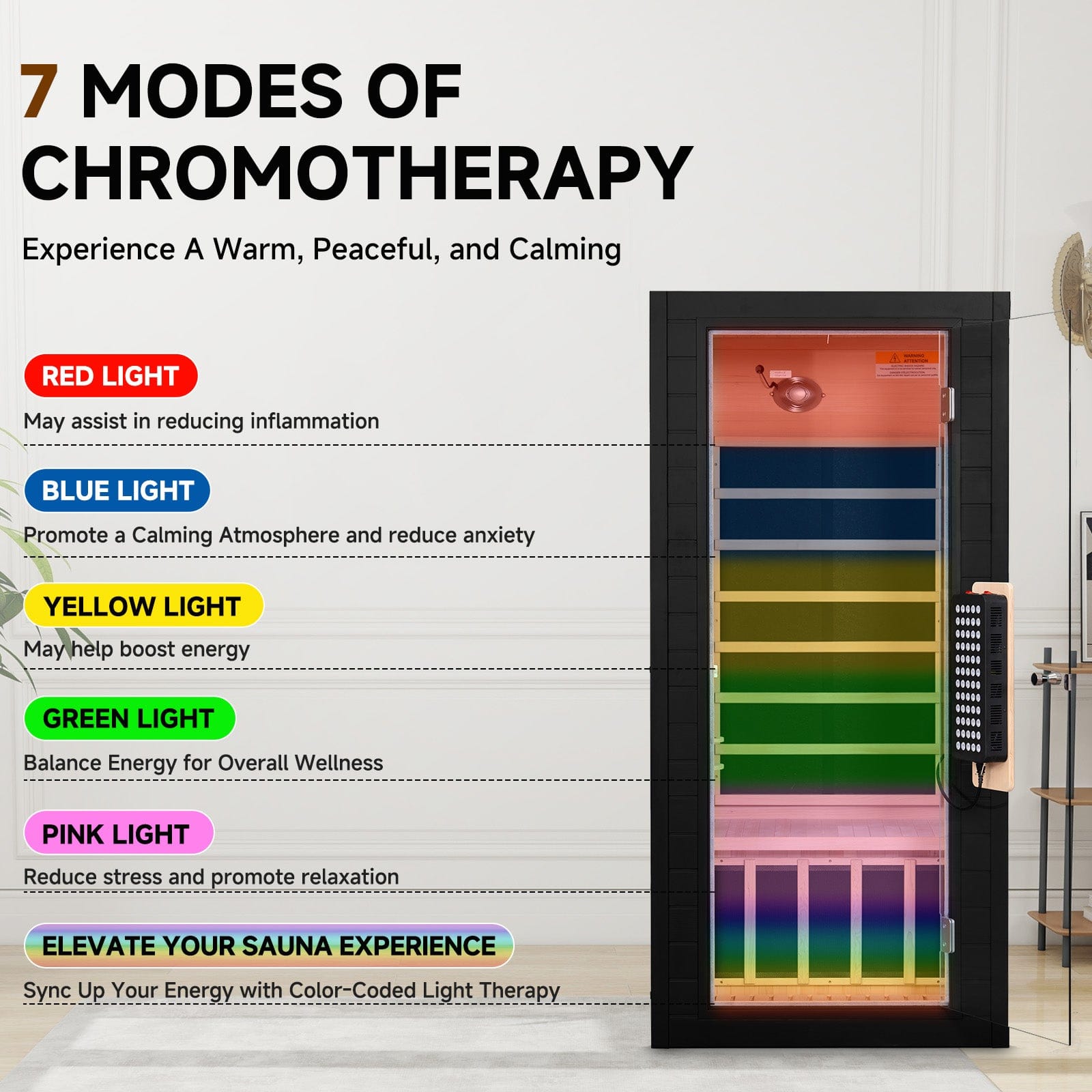 Real Relax Sports&Fitness 1-Person Premium Full Spectrum Infrared Sauna