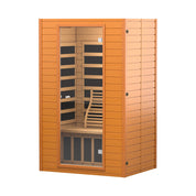 Real Relax Sports&Fitness 2-Person Near Zero EMF Sauna: Canadian Hemlock Wood, 1860W