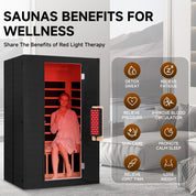 Real Relax Sports&Fitness 2-Person Premium Full Spectrum Infrared Sauna