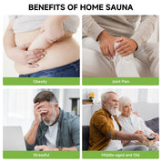 Real Relax Sports&Fitness Real Relax 4 Person Infrared Sauna for Home Indoor, Low EMF Far Infrared Sauna with 10min Rapid preheating, Bluetooth, 2 LCD Control Panel