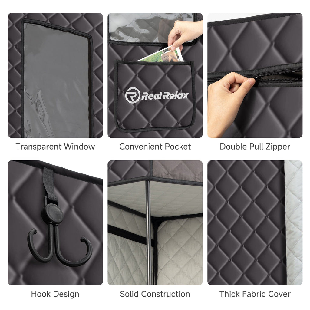 Real Relax Steam and Infrared Sauna For Home