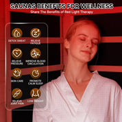 Real Relax Sports&Fitness RealRelax® S-02-1P Full Spectrum 1-Person Infrared Sauna Black