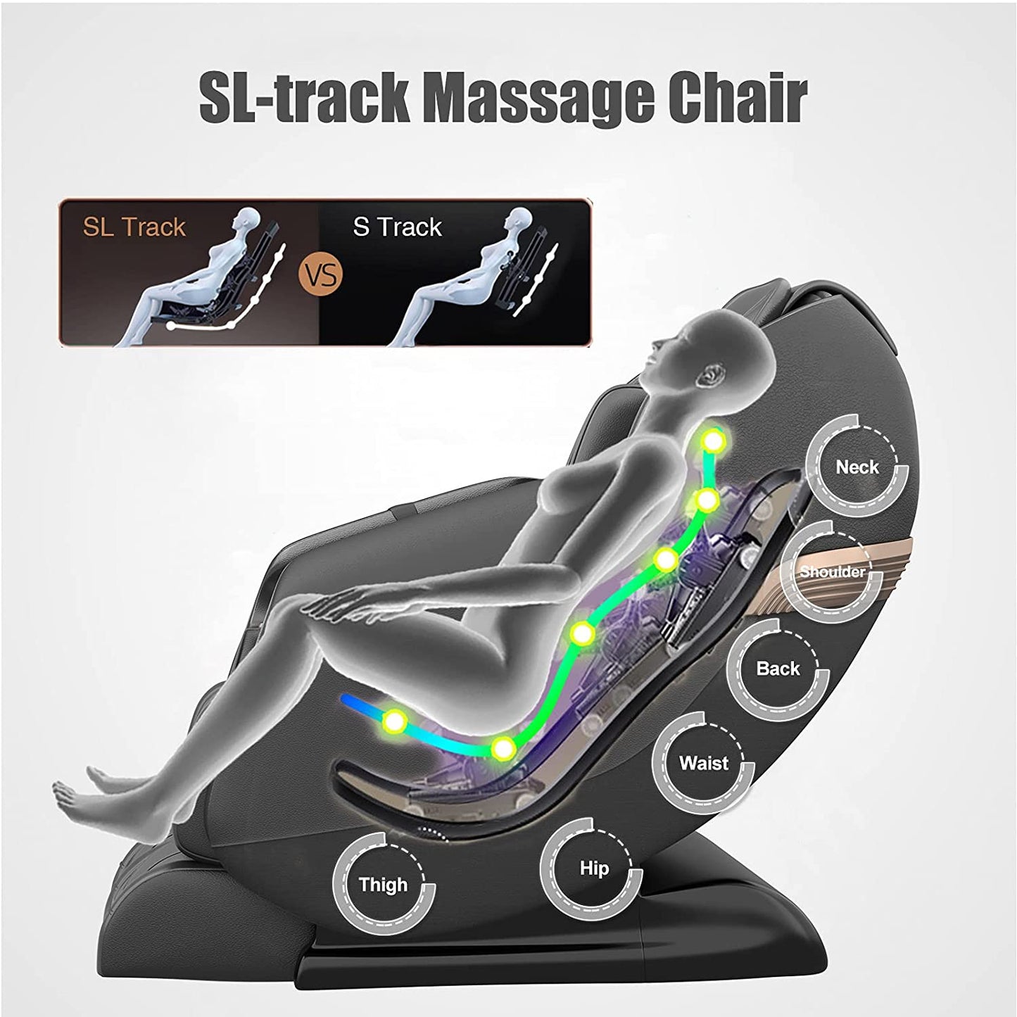 Real Relax Massage Chair Real Relax® PS3100 Massage Chair black