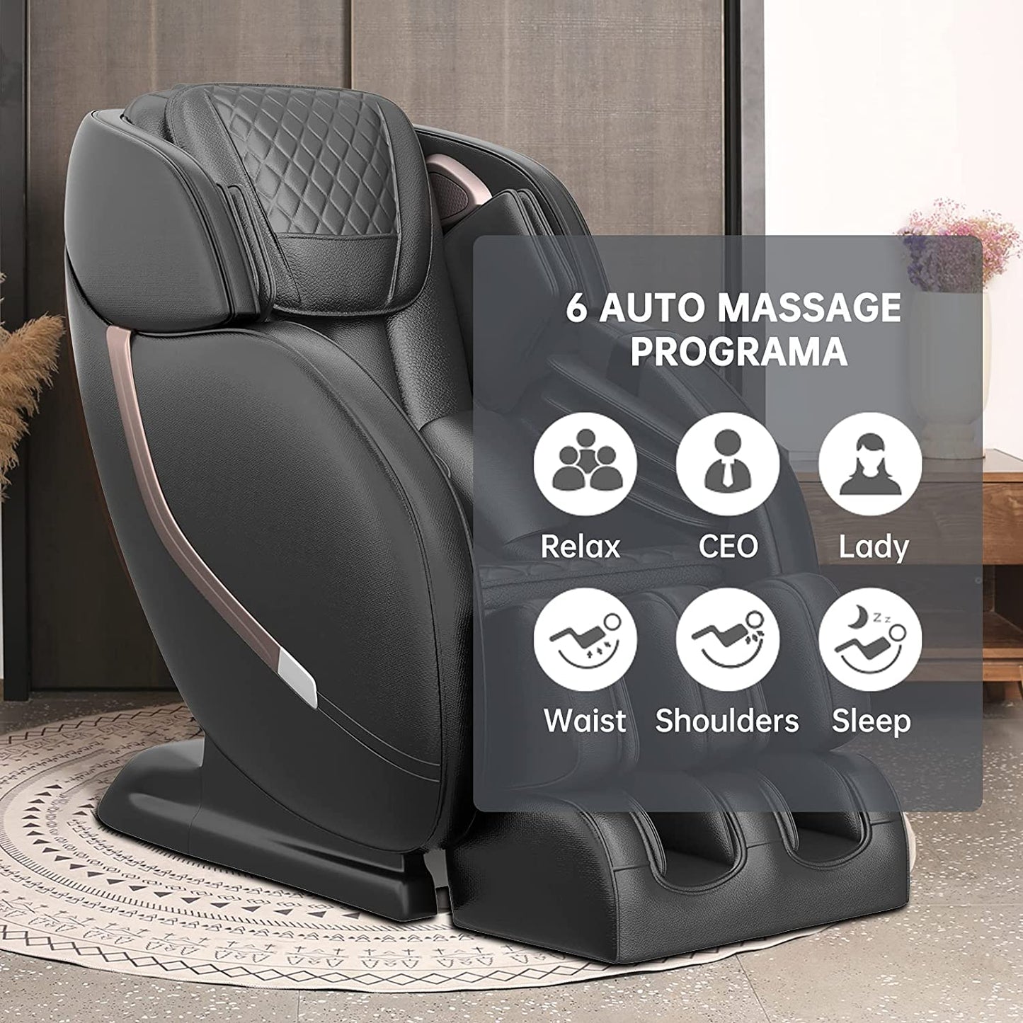 Real Relax Massage Chair Real Relax® PS3000 Massage Chair black Refurbished
