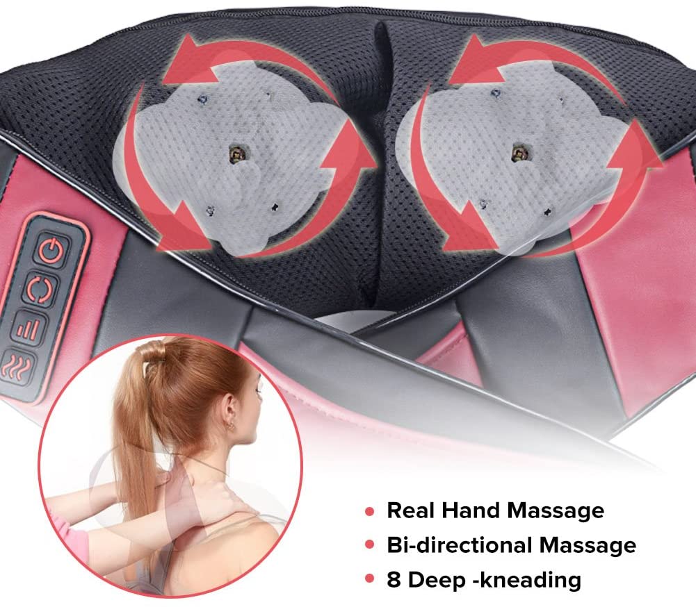 Real Relax MASSAGERS Real Relax®  Back Shoulder & Neck Full Body Massage Deep Tissue 3D Kneading with Heat