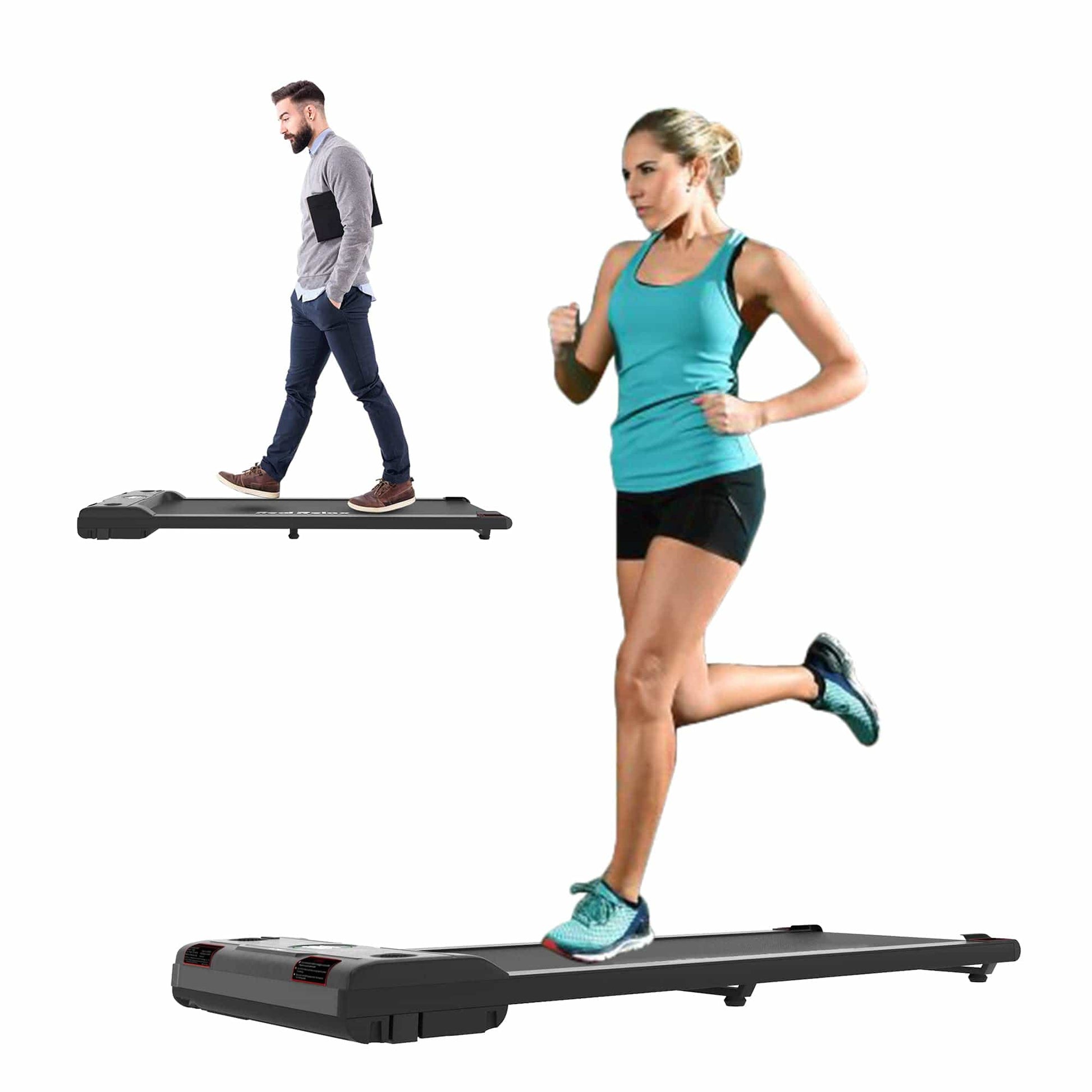 Real Relax Sports&Fitness Real Relax Under Desk Treadmill, Slim Walking Pad Space Saving Motorized Treadmill for Home Office Workout, No Installation Required