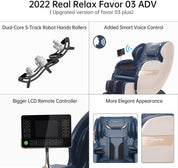 Real Relax Massage Chair Real Relax®  Favor-03 ADV Massage Chair Blue Refurbished