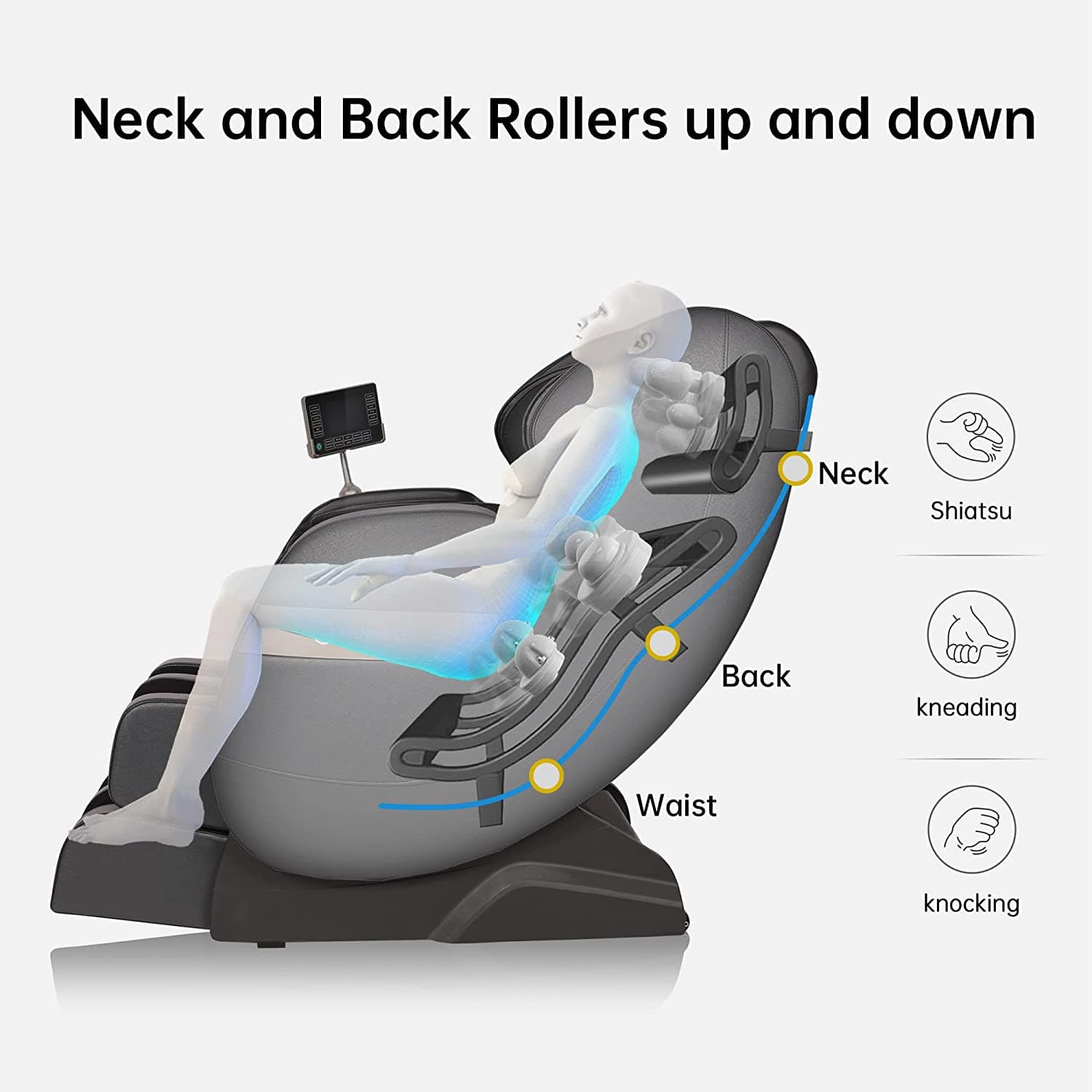 Real Relax Massage Chair Real Relax®  Favor-03 ADV Massage Chair Blue Refurbished