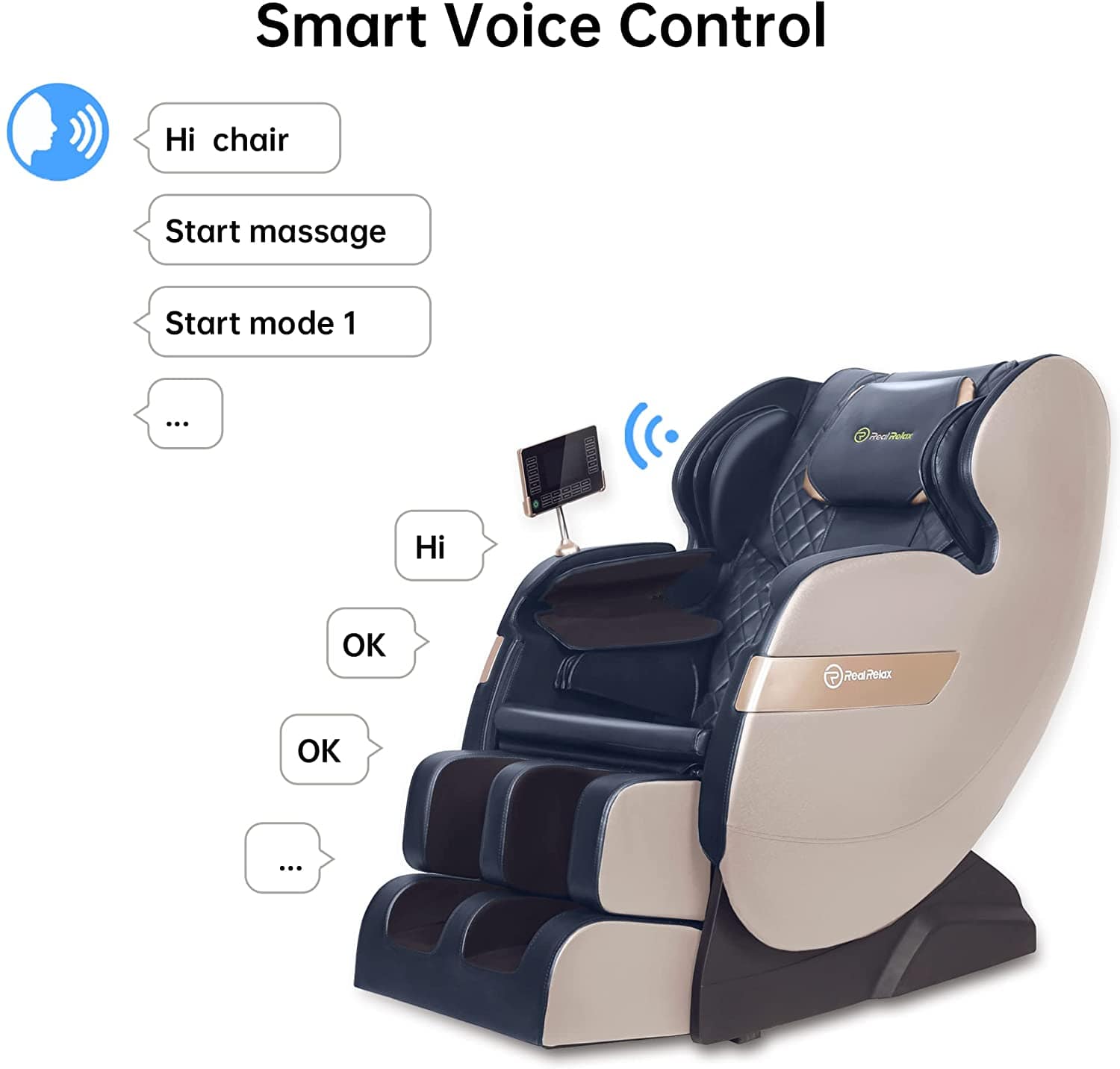 Real Relax Massage Chair Real Relax®  Favor-03 ADV Massage Chair Blue Refurbished