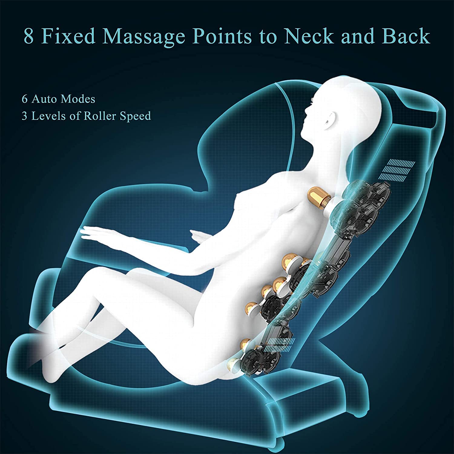 Real Relax Massage Chair Real Relax® Favor-03 Massage Chair black Refurbished