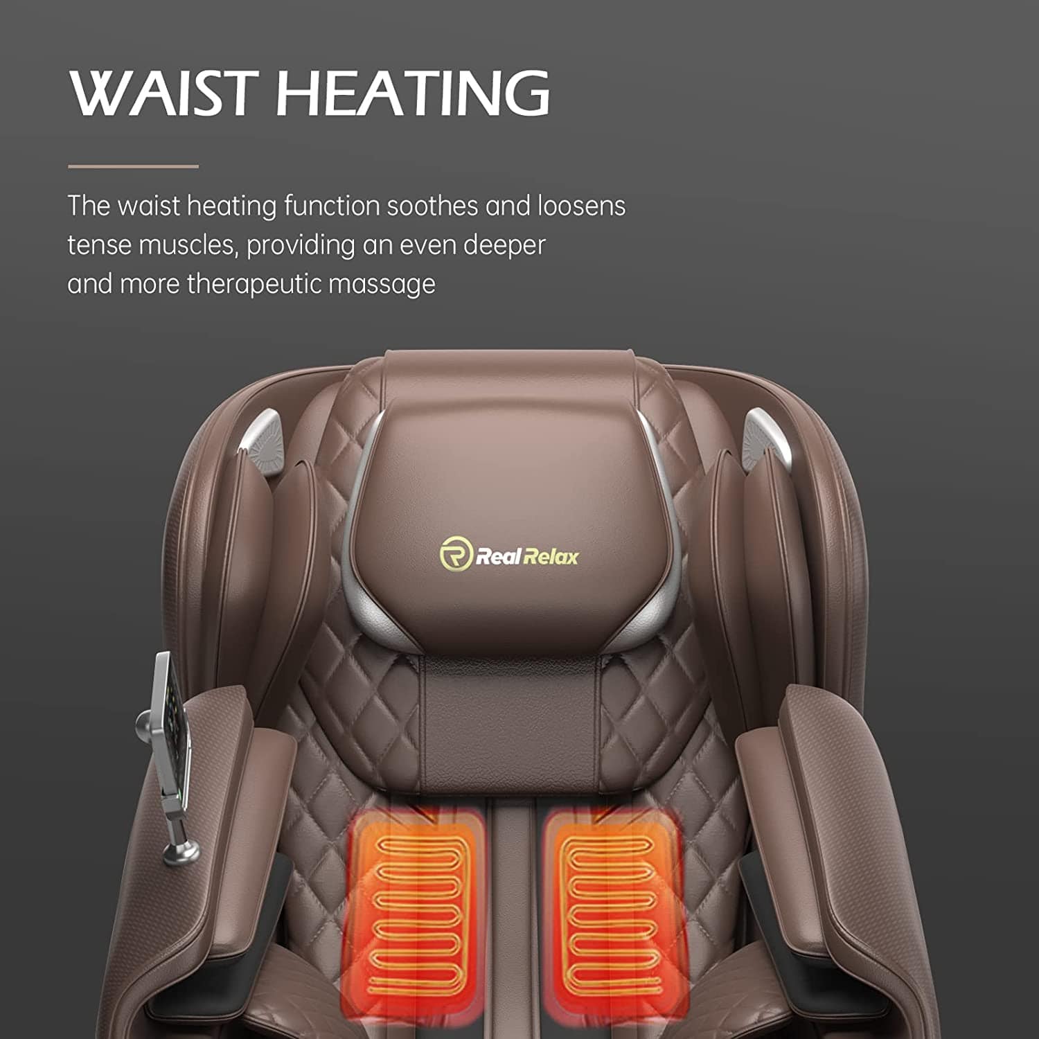 Real Relax Massage Chair Real Relax® 2022 Favor-04 ADV Massage Chair Brown