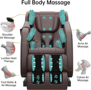 Real Relax Massage Chair Real Relax® MM350 Massage Chair Brown<br/>[Pre-Order, Ships 12/30/2022]