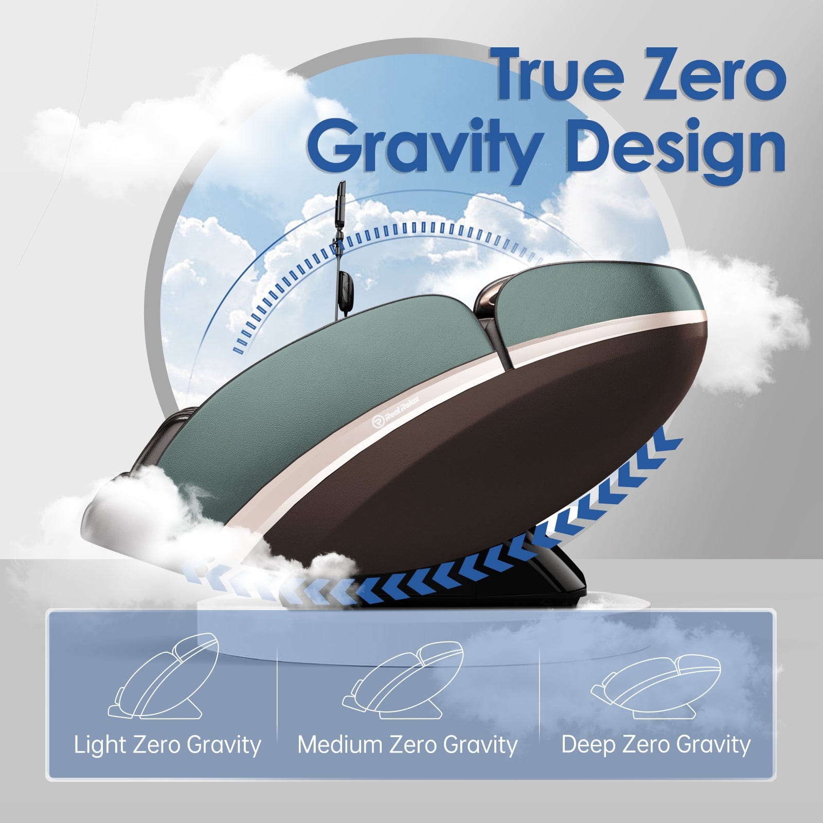 Real Relax Massage Chair Real Relax® PS6500 Massage Chair Brown