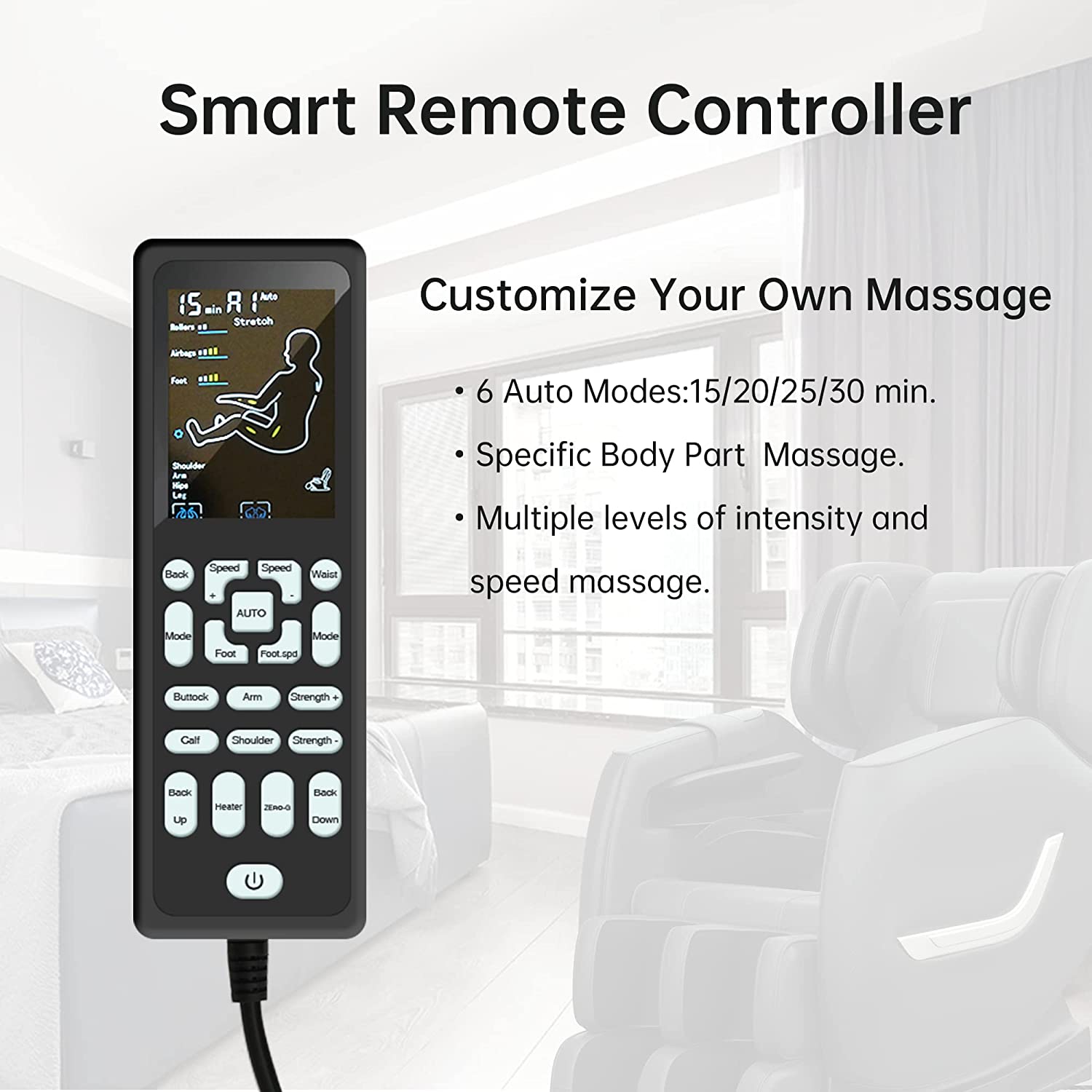 Real Relax Massage Chair Real Relax® SS01 Massage Chair Black Refurbished