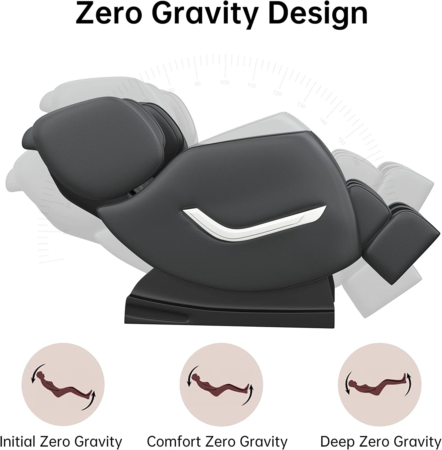 Real Relax Massage Chair Real Relax® SS01 Massage Chair Black Refurbished