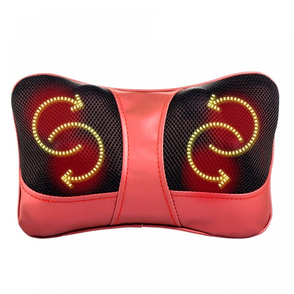 Real Relax Massage Pillow Pillow  Red Real Relax®  Shiatsu Back Shoulder & Neck Deep Tissue 3D Kneading Pillow Massager with Heat